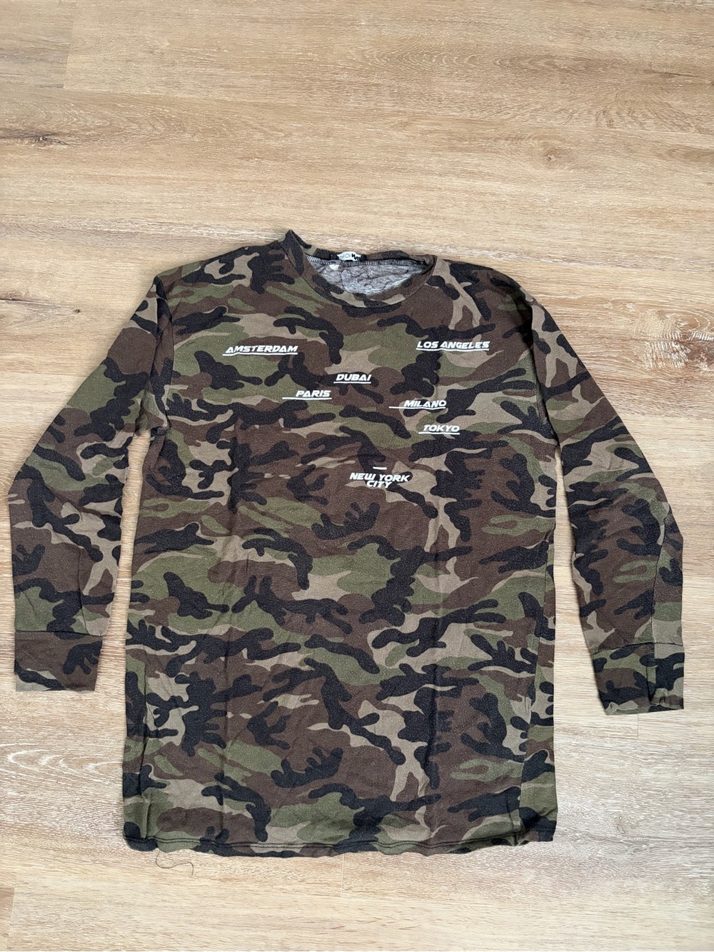 Fashion Nova Oversize Camo Long Sleeve